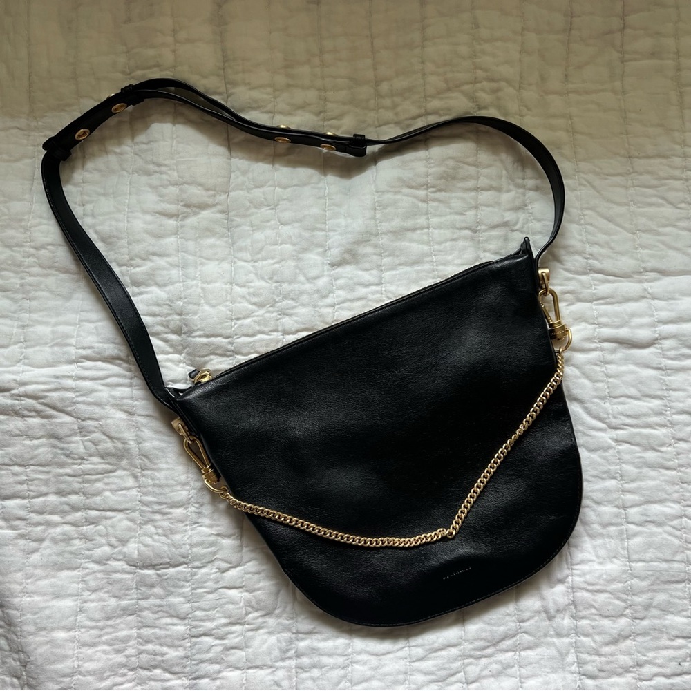 AllSaints Blake Shoulder Bag - black leather